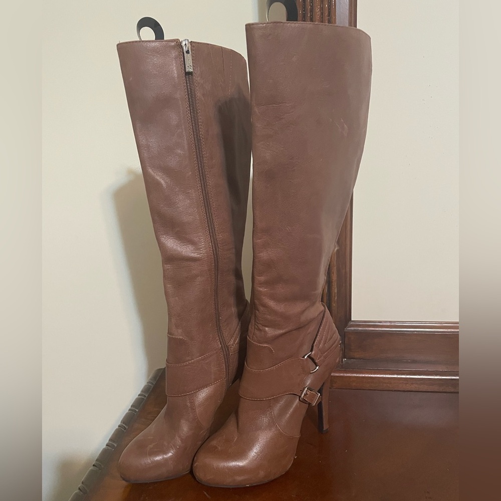 Jessica Simpson Brown Knee-High Leather Boots